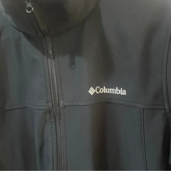 Columbia Black Full-Zip Jacket Mens Casual Winter Fall Medium Everyday Work  Goo - Picture 2 of 9